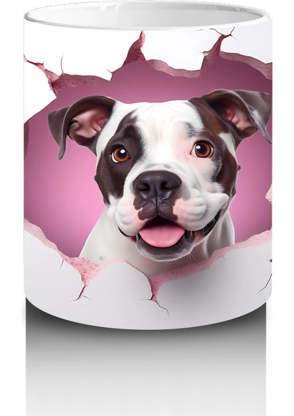 Gül Bahçesinden Bakan Sevimli Köpek – Baskılı Kahve Kupası modelleri