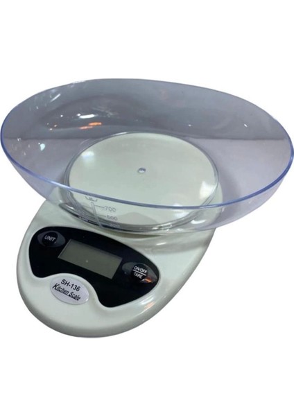 Renkli Dijital Mutfak Terazisi 5 Kg, Hassas ve Kullanışlı Terazi SH-136