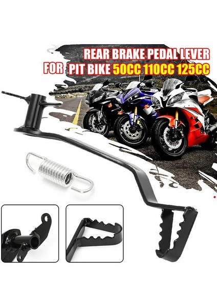 Arka Hidrolik Fren Kolu Pedalı ve Yay Motosiklet Aksesuarları Pit Dirt Bike 50CC 110CC 125CC (Yurt Dışından) fiyatları