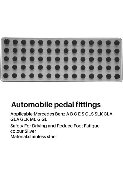 Çelik Ayak Dayama Ayak Istirahat Ölü Pedal Koruyucu Örtü Mercedes Benz Için Abces Cls Slk Cla Gla Glk ml G Gl Serisi Araba Styling (Yurt Dışından) modelleri