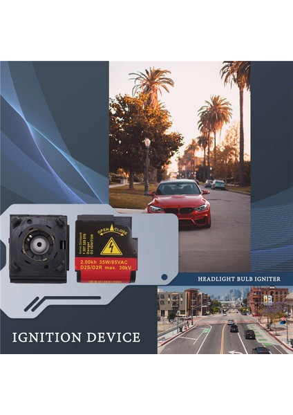 2 Adet Xenon Hıd Far Ampul Ateşleyici Soket Tutucu -Bmw -Audi Mercedes-Benz Ford Golf Touran Jetta 1307329076 (Yurt Dışından) modelleri