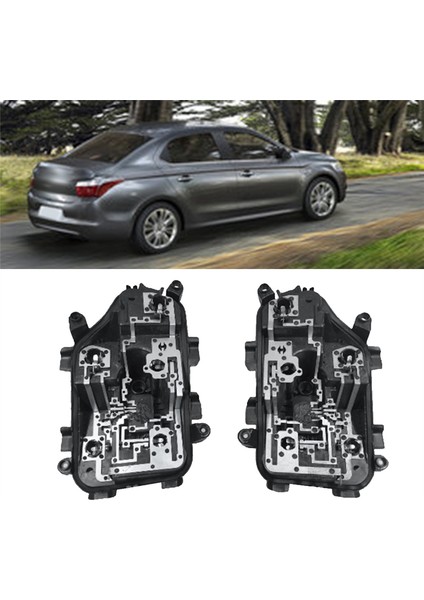 Çift Arka Stop Lambası Devre Kartı Tabanı Citroen C-Elysee 2017-2019 Fren Stop Lambası Tutucu Kablolama Kartı Ampul Yok (Yurt Dışından) modelleri