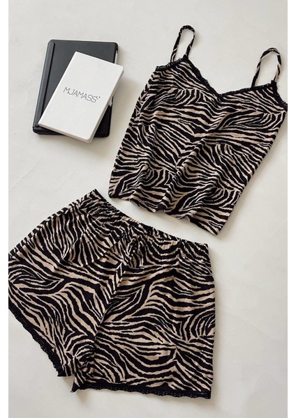 Zebra Dantelli Şort Takım indirimleri