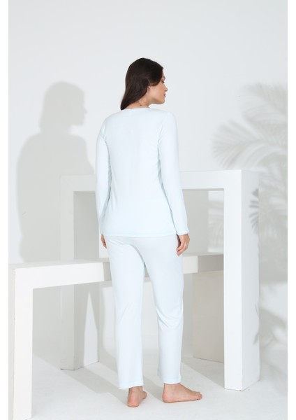Bambu Uzun Kol Hamile Lohusa Pijama Takımı 30270-30273 fırsatları