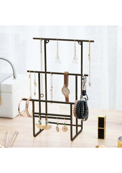 Şık Siyah Takı Düzenleyici, Takılık, Küpelik, Bileklik ve Kolye Saklama Alanı fiyatları