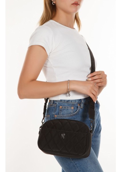 Kadın Çapraz Askılı Omuz Çantası NEW235 - Siyah fırsatları