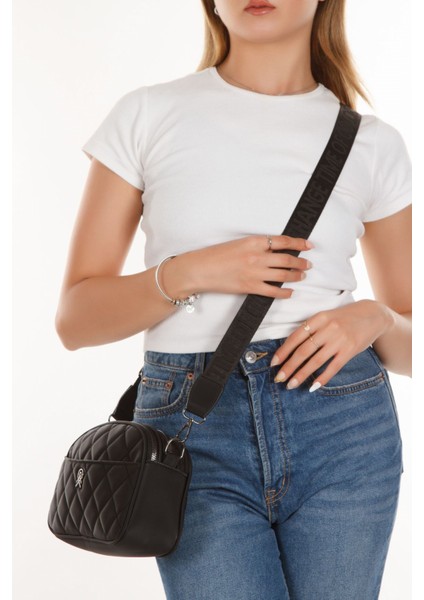 Kadın Çapraz Askılı Omuz Çantası NEW235 - Siyah