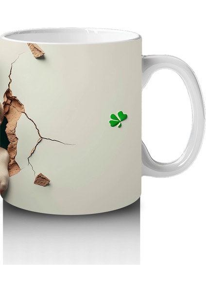 St. Patrick Şapkasıyla Çatlakta Bulldog – Baskılı Kahve Kupası fırsatları