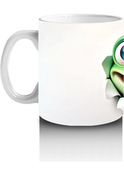 Çatlak Arasından Bakan Neşeli Kurbağa – Baskılı Kahve Kupası fiyatları