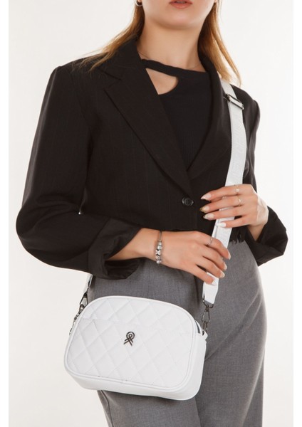 Kadın Çapraz Askılı Omuz Çantası NEW235 - Beyaz fiyatları