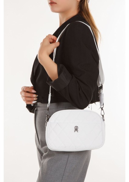 Kadın Çapraz Askılı Omuz Çantası NEW235 - Beyaz