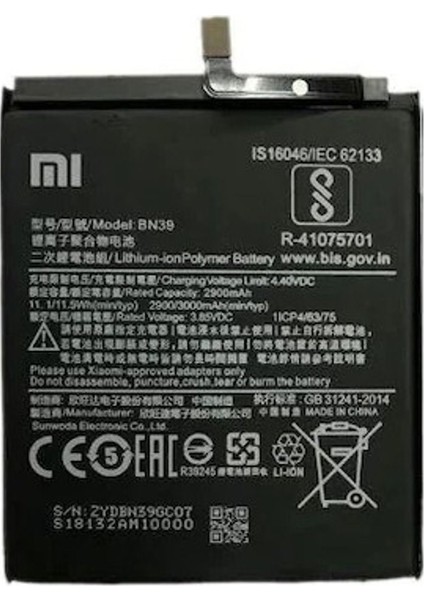 Xiaomi Mi Play Uyumlu Batarya BN39