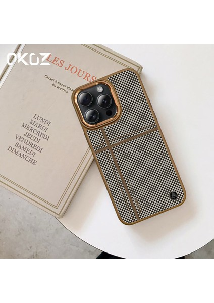 iPhone 16 Pro Elit Premium Lucas Karbon Desenli Kılıf - Üst Düzey Koruma