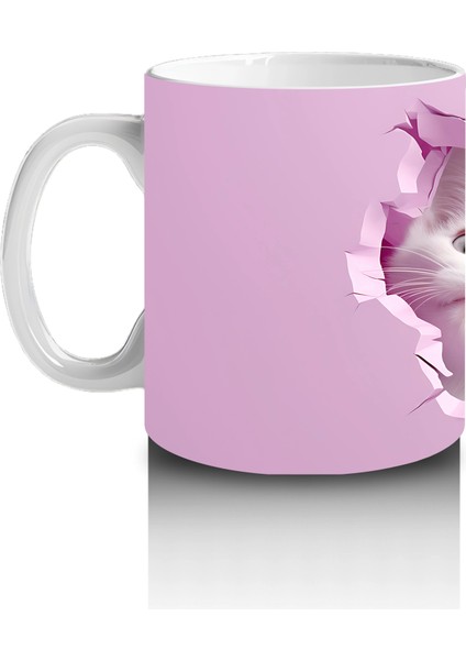 Kalp Şeklinde Çatlakta Iki Tatlı Yavru Kedi Kupa Bardak fiyatları