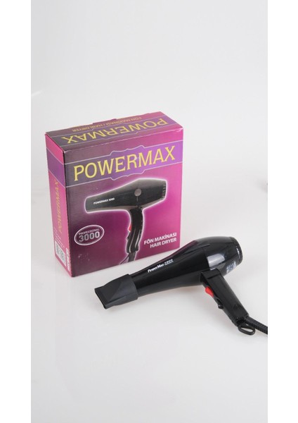 Fön Makinası 1900 W Profesyonel Kullanım İçin Siyah Renkli Hız ve Isı Ayarı