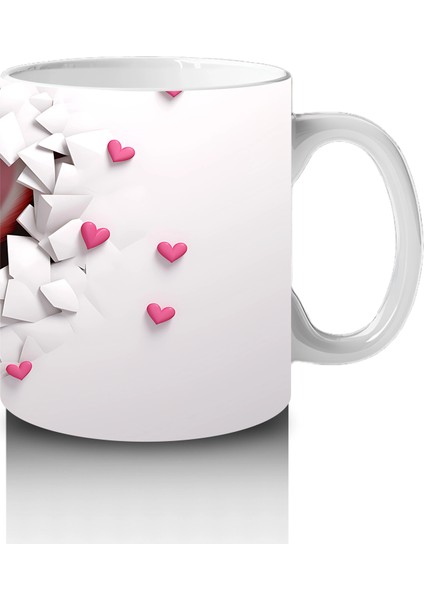 Pembe Fona Dönük Sevimli Ayıcık – Baskılı Kahve Kupası fırsatları