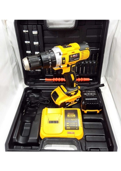 36V 5AH Darbeli Şarjlı Matkap Vidalama, Metal Şanzımanlı ve Güçlü Performans fiyatları