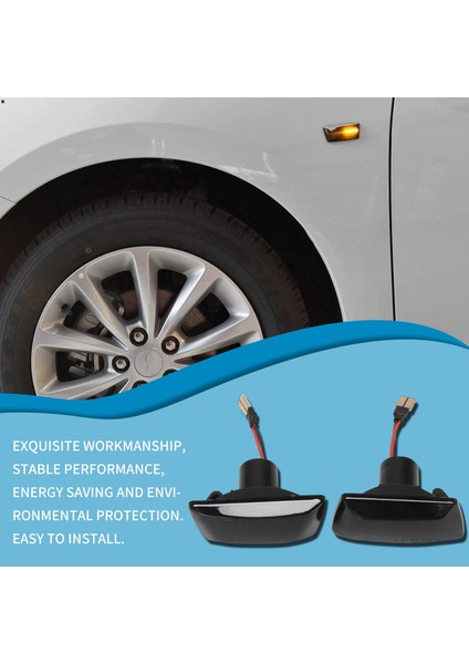 2 Adet Dinamik LED Araba Yan Ikaz Lambaları Tekrarlayıcı Sinyal Işıkları Opel Insignia Astra Zafira Corsa Için Chevrolet Cruze (Yurt Dışından) modelleri