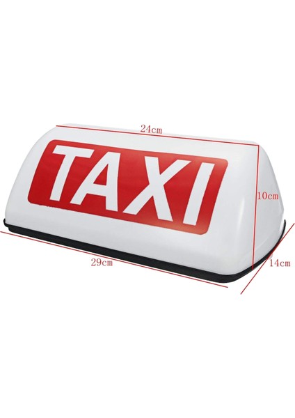 12V Su Geçirmez Üst Tabela Manyetik Metre Kabin Lambası Işığı LED Taxı Sinyal Lambası - Beyaz (Yurt Dışından) modelleri