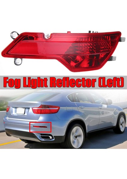 Arka Tampon Sis Işık Reflektörü Bmw X6 E71 E72 2008-2010 63147187219 63147187220 Sol (Yurt Dışından) fırsatları