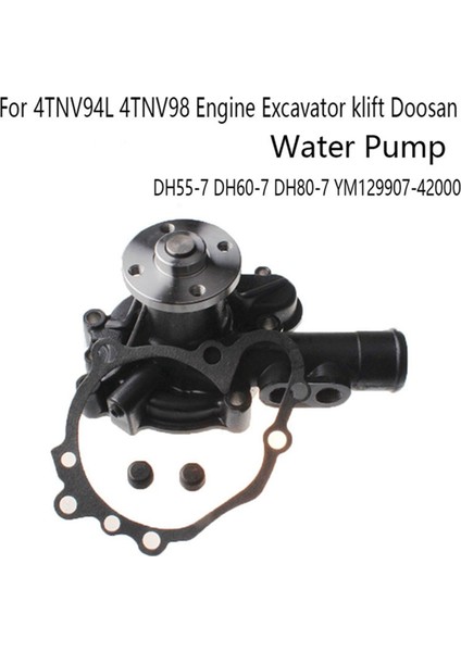 129907-42000 Yanmar 4TNV94L 4TNV98 Motorlu Ekskavatör Forklift Doosan Ekskavatör DH55-7 YM129907-42000 Için Su Pompası (Yurt Dışından) indirimleri