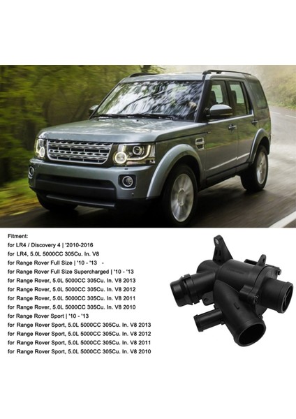 Land Rover Range Rover Için Termostat Muhafazası Soğutma Sistemi Termostatı LR032135 LR035124 LR029143 (Yurt Dışından) fırsatları