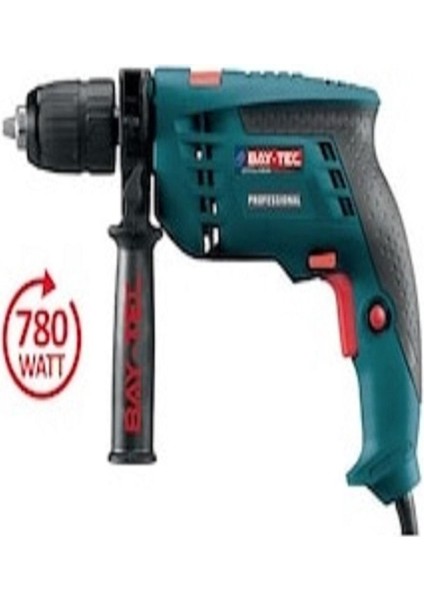 Darbeli Matkap 13MM, 780 Watt Güçlü Performans ve Dayanıklılık Sağlar.