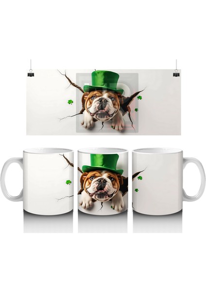 Şans Şapkası Takan Labrador – Baskılı Kahve Kupası