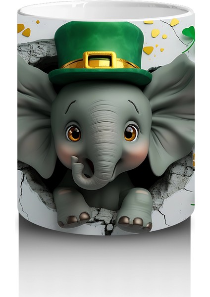 Yılbaşı Masasında Şapkalı Köpek – Baskılı Kahve Kupası modelleri