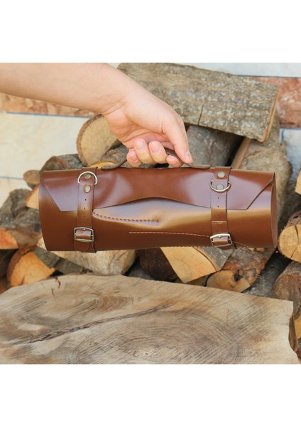 Almazan Kamp Bıçağı Seti - Deri Çantalı modelleri