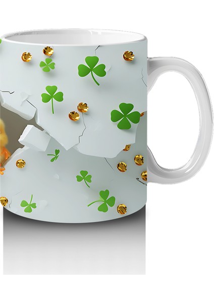 Yoncalarla Kaplı Tatlı Civciv Kompozisyonu – Baskılı Kahve Kupası fırsatları