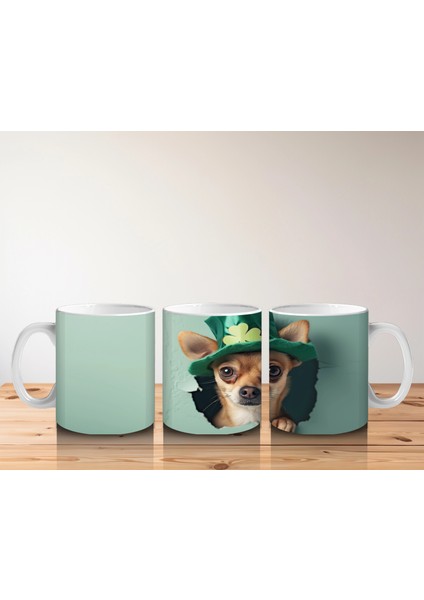 Şanslı Şapkalı Minik Köpek Figürü – Baskılı Kahve Kupası indirimleri