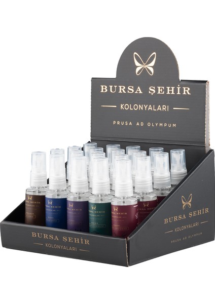 Altın Varaklı Premıum Karma Kolonya Set 45 ml