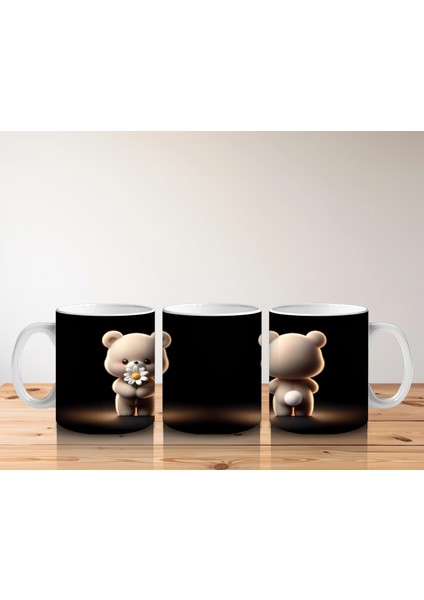 Sahne Işığında Arkası Dönük Peluş Ayı – Baskılı Kahve Kupası indirimleri