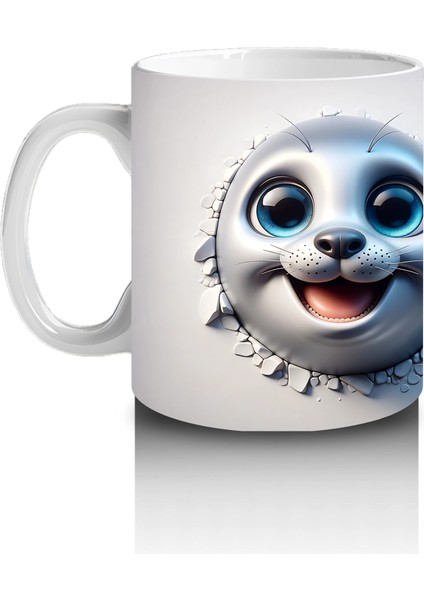 Büyük Gözlü Sevimli Deniz Canlısı Ikilisi – Baskılı Kahve Kupası fiyatları