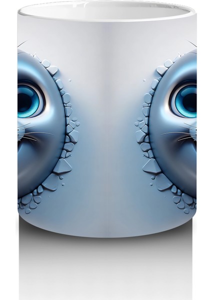 Büyük Gözlü Sevimli Deniz Canlısı Ikilisi – Baskılı Kahve Kupası modelleri