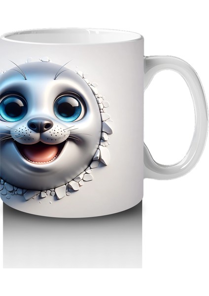 Büyük Gözlü Sevimli Deniz Canlısı Ikilisi – Baskılı Kahve Kupası fırsatları