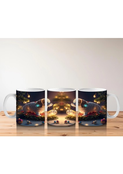 Yılbaşı Masasında Sevimli Köpekler – Baskılı Kahve Kupası indirimleri