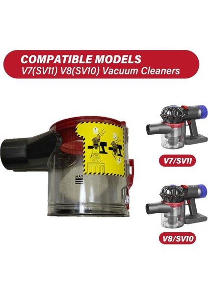 Dyson V7 V8 SV10 SV11 Elektrikli Süpürge Yedek Parçaları Toz Haznesi Yedek Parçaları Toz Haznesi Aksesuarları (Yurt Dışından) fırsatları
