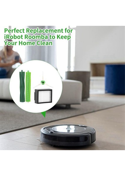 Irobot Roomba Için I7 I7+ I6 I6+ I3 I3+ I8 I8+ I4 I4+ I5 I5+ I2 I2+ I1 I1+ Ie Vakum Silindiri Yan Fırça Hepa Filtre (Yurt Dışından) modelleri