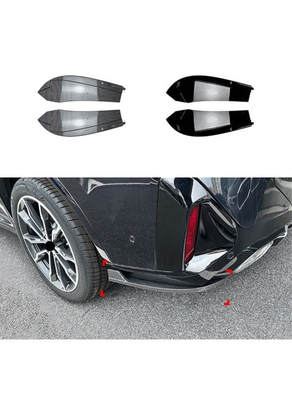 Bmw X4 G02 Lcı M Sport 2022+ Arka Tampon Dudak Açı Difüzörü Ayırıcı Spoiler Koruyucu Parlak Siyah (Yurt Dışından) modelleri