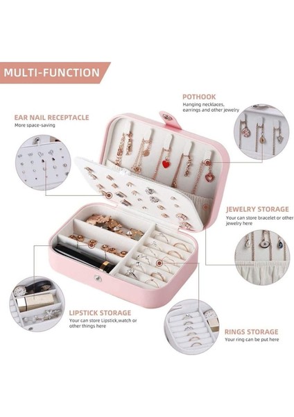 Orta Boy Takı Kutusu, Organizer ve Seyahat Çantası, Pembe fiyatları