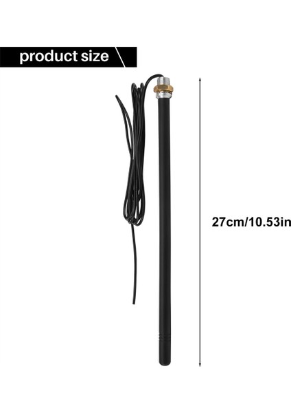 RG174 Kablolu 433.92MHZ Dış Mekan Anteni Garaj Kapısı Uzaktan Kumandası Sinyal Geliştirme Anteni (Yurt Dışından)