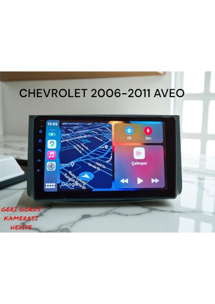 Chevrolet Aveo 2006-2011 Yıl Uyumlu 9 Inç Android Multimedya Carplay+Android Auto+Navigasyon