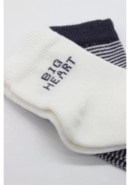 Big Heart Penye Soket Çorap 2'li Antrasit fırsatları