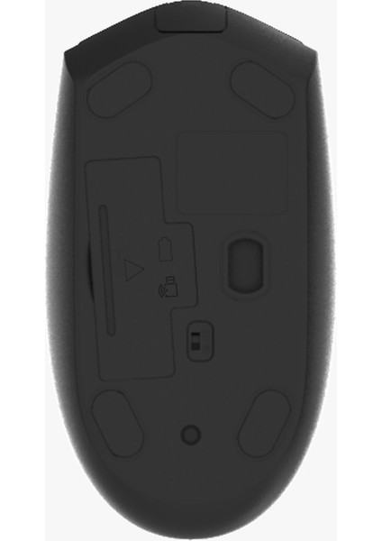 SPK7337 Kablosuz Mouse 1200DPI 3 Tuşlu Optik Mouse Siyah