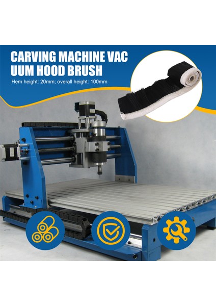 Fırça Vakumlu Temizleyici Toz Toplayıcı Gravür Makinesi Kapağı Cnc Router Mil Motoru (100 Mm) (Yurt Dışından) fırsatları
