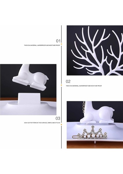 Geyik Tasarımlı Takı Düzenleyici, Siyah Organizer, Şık ve Kullanışlı Takı Standı fiyatları