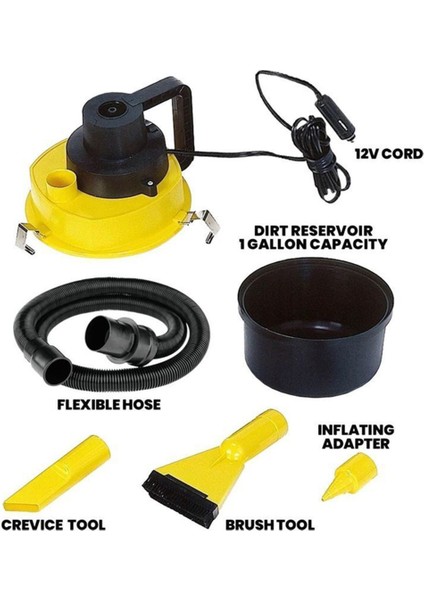 Araba Elektrikli Süpürgesi Araba Çok Fonksiyonlu Elektrikli Süpürge Taşınabilir Elektrikli Süpürge Islak ve Kuru Evrensel Araba Malzemeleri (Yurt Dışından) fırsatları