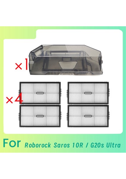 Roborock Saros 10R / G20S Ultra Robot Süpürge Aksesuarları Yedek Toz Kutusu Için 4 Filtreli Toz Kutusu (Yurt Dışından)